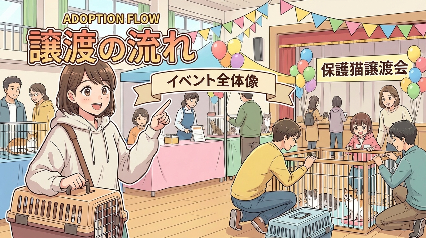 保護猫の譲渡会、知っておきたい全体像だよ