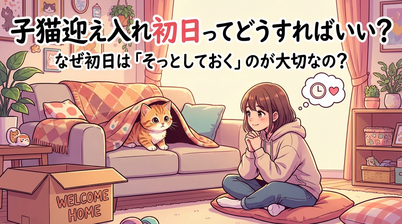 なぜ初日は「そっとしておく」のが大切なの？