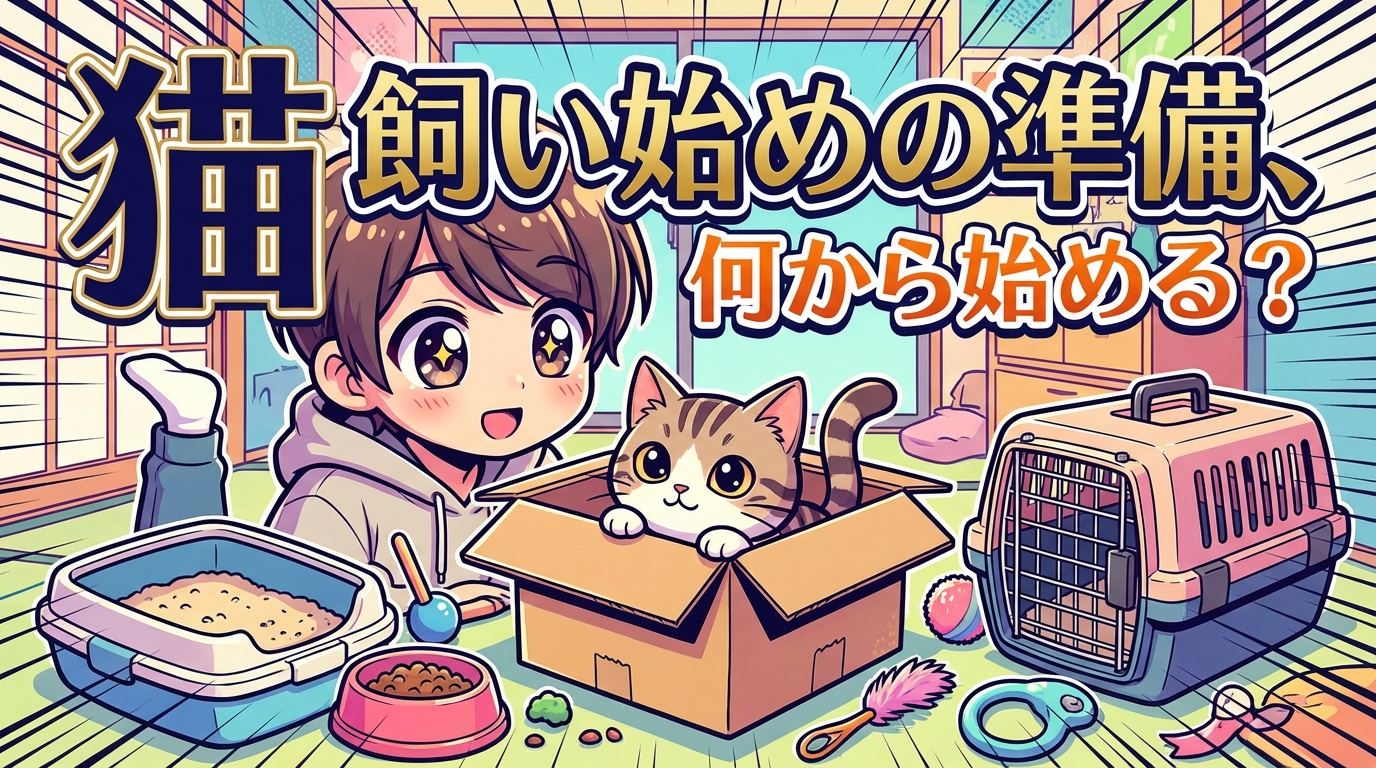 猫 飼い始めの準備、何から始める？