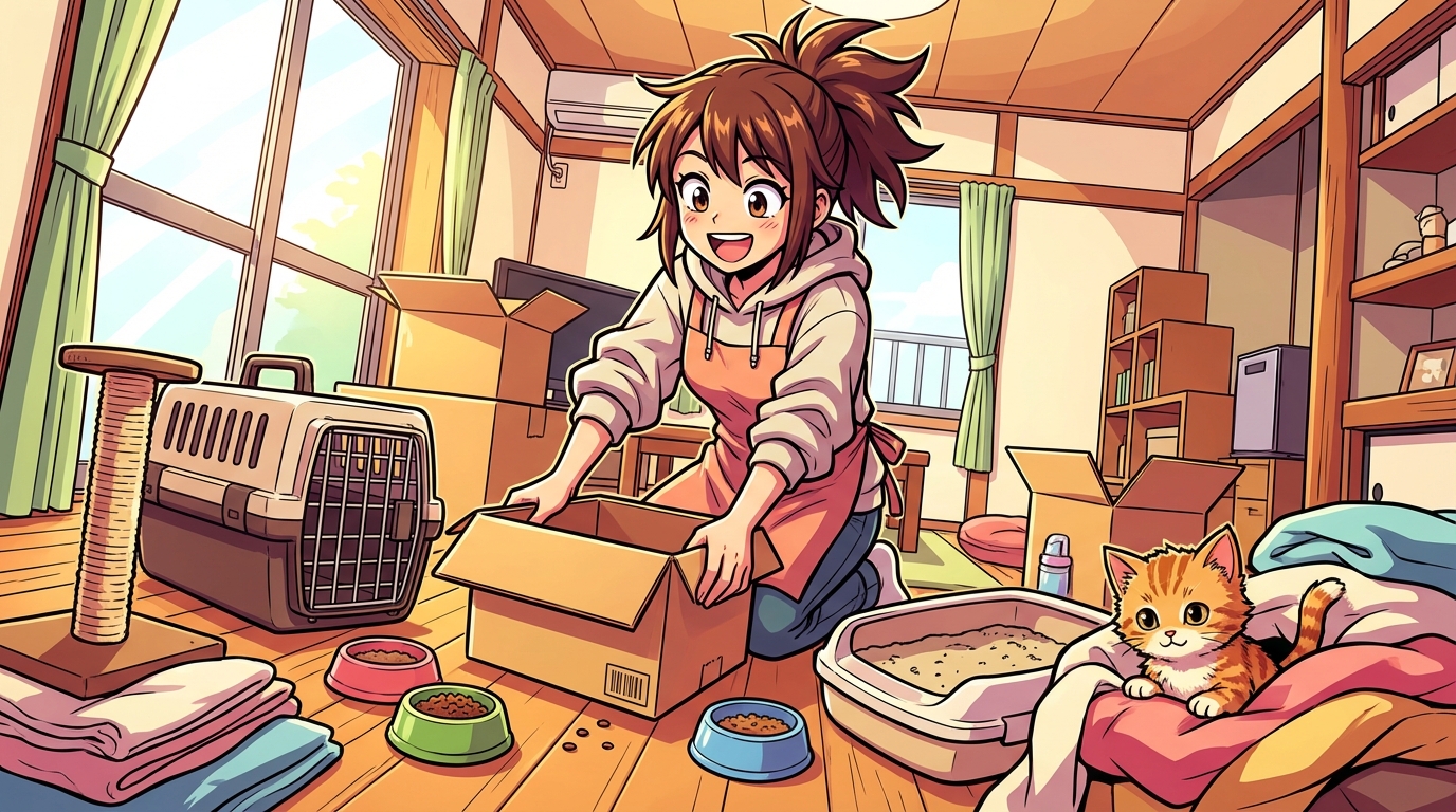 猫ちゃんとの新生活、成功のカギは事前の準備にあり！