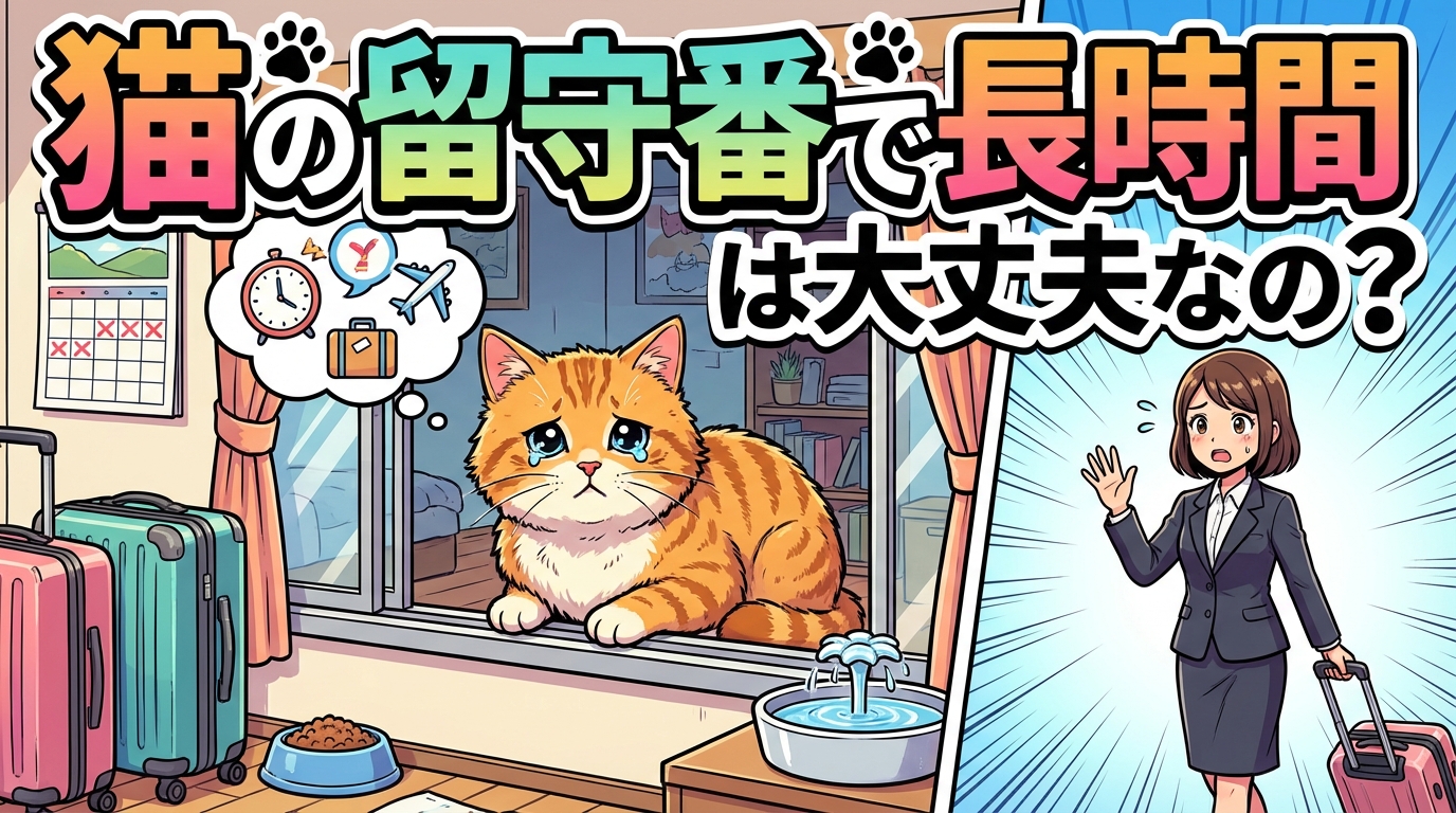 猫の留守番で長時間は大丈夫なの？