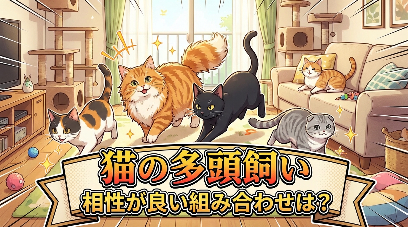 猫の多頭飼いで相性が良い組み合わせは？