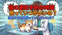 猫の避妊手術の時期っていつがいいの？
