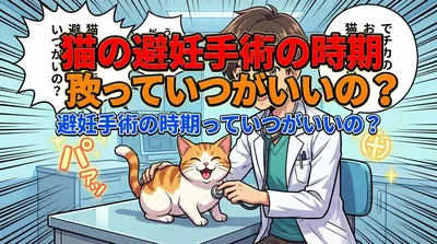 猫の避妊手術の時期っていつがいいの？