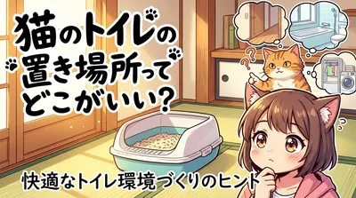 猫のトイレの置き場所ってどこがいい？