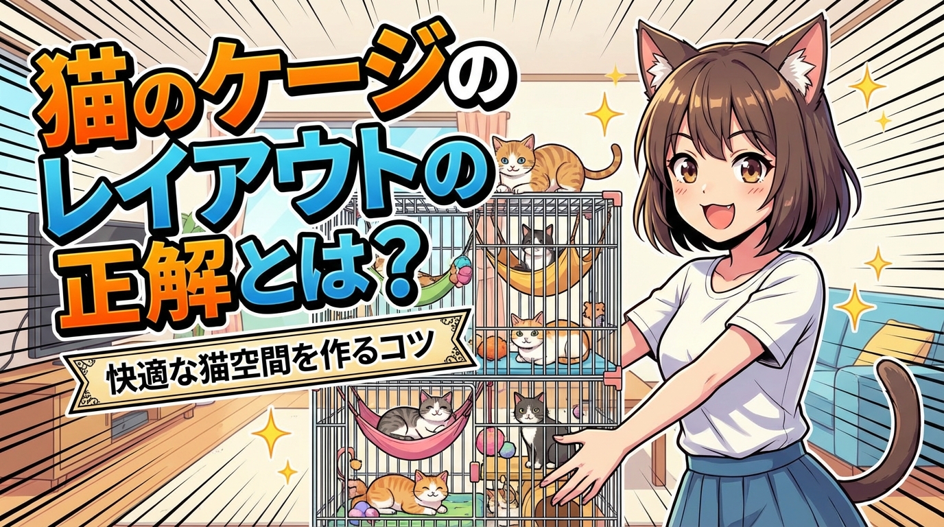 猫のケージのレイアウトの正解とは？
