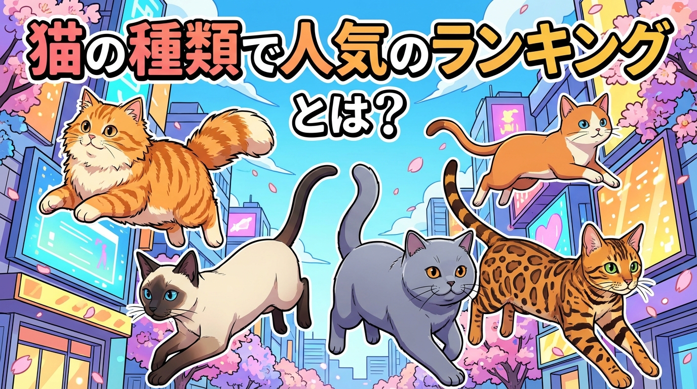 猫の種類で人気のランキングとは？