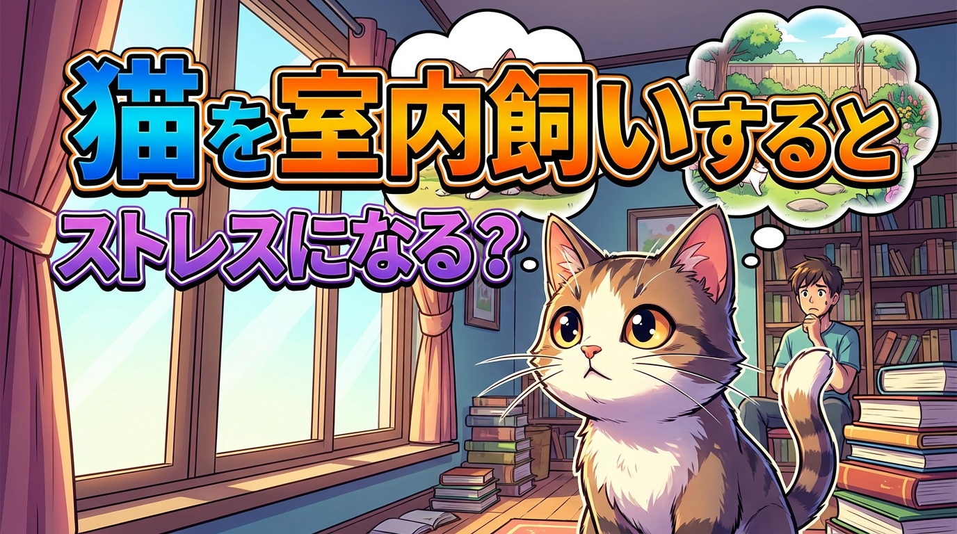 猫を室内飼いするとストレスになる？