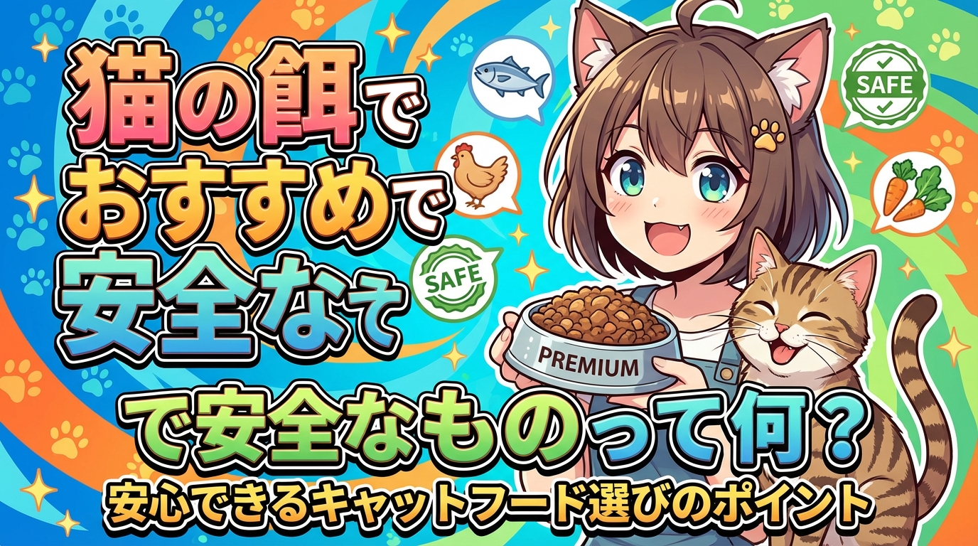 猫の餌でおすすめで安全なものって何？