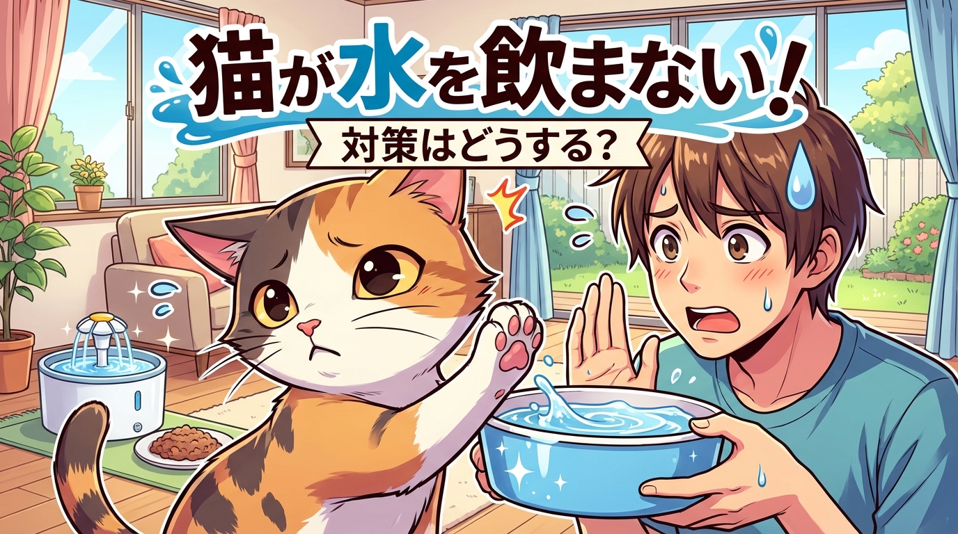 猫が水を飲まない！対策はどうする？