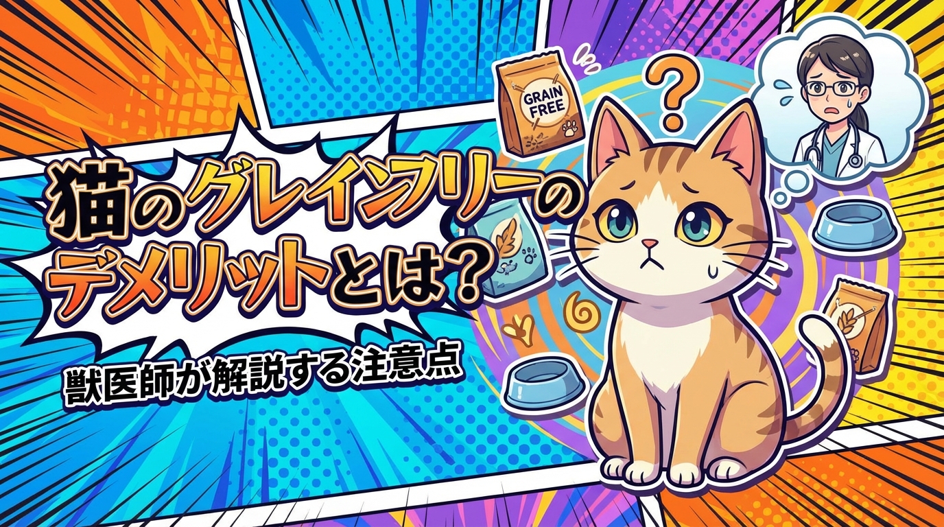猫のグレインフリーのデメリットとは？