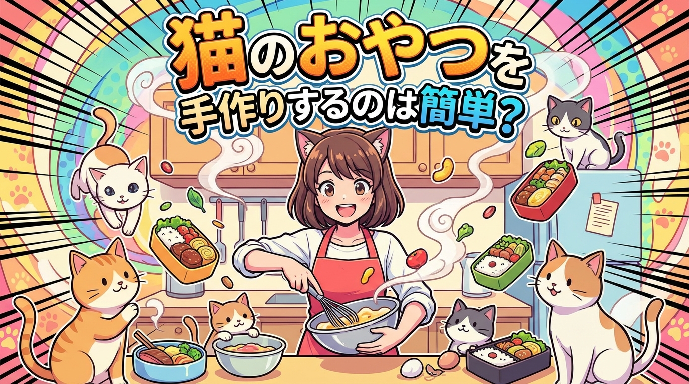 猫のおやつを手作りするのは簡単？