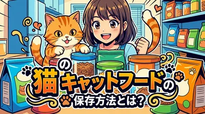猫のキャットフードの保存方法とは？
