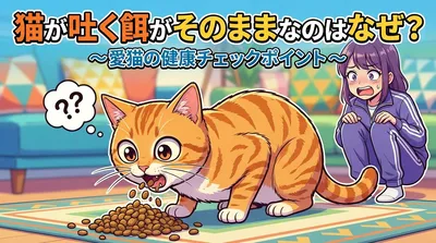 猫が吐く餌がそのままなのはなぜ？