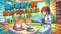 猫が高齢で餌を食べない理由は？