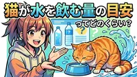 猫が水を飲む量の目安ってどのくらい？