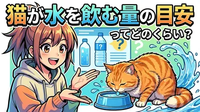 猫が水を飲む量の目安ってどのくらい？