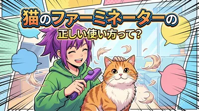 猫のファーミネーターの正しい使い方って？