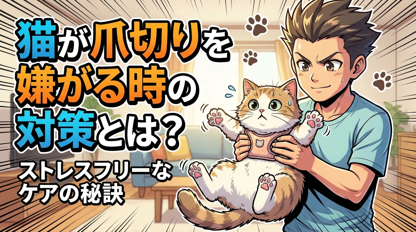 猫が爪切りを嫌がる時の対策とは？