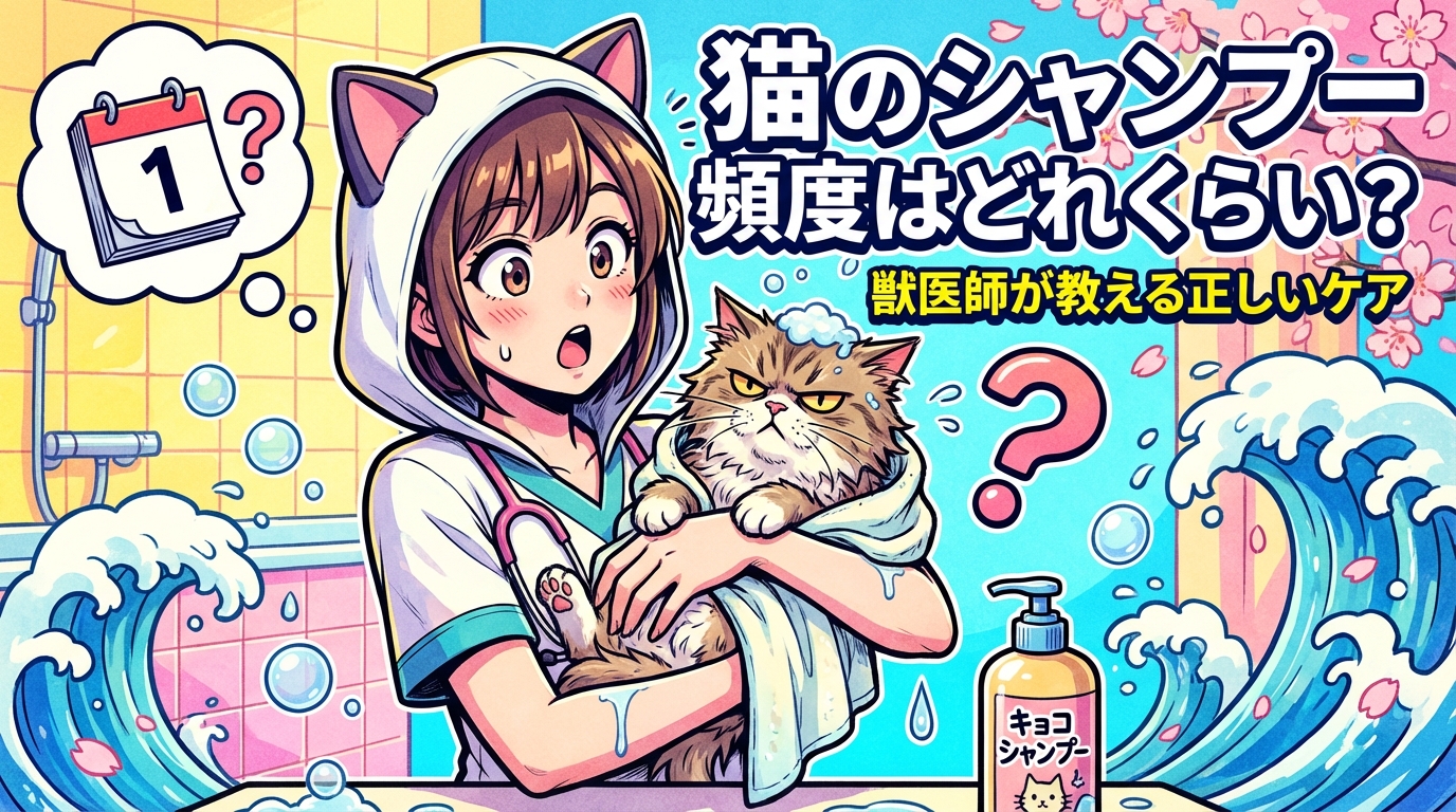 猫のシャンプー頻度はどれくらい？