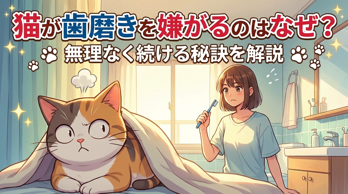 猫が歯磨きを嫌がるのはなぜ？無理なく続ける秘訣を解説