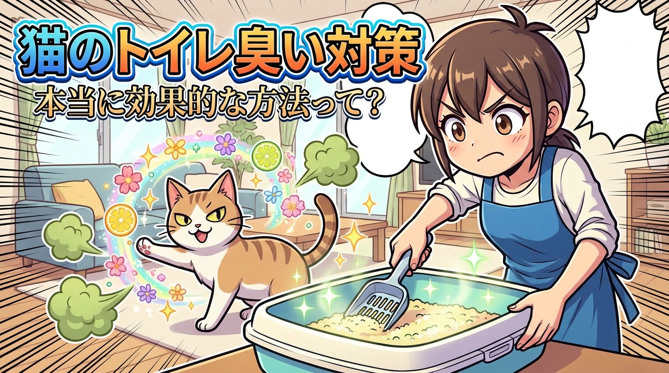 猫のトイレ臭い対策で本当に効果的な方法って？