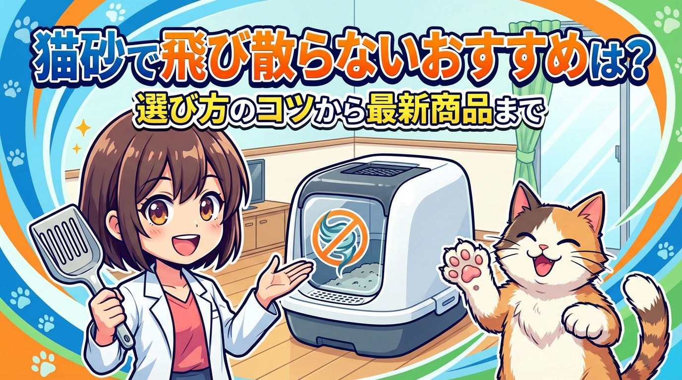 猫砂で飛び散らないおすすめは？選び方のコツから最新商品まで