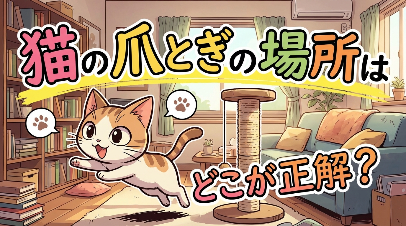 猫の爪とぎの場所はどこが正解？