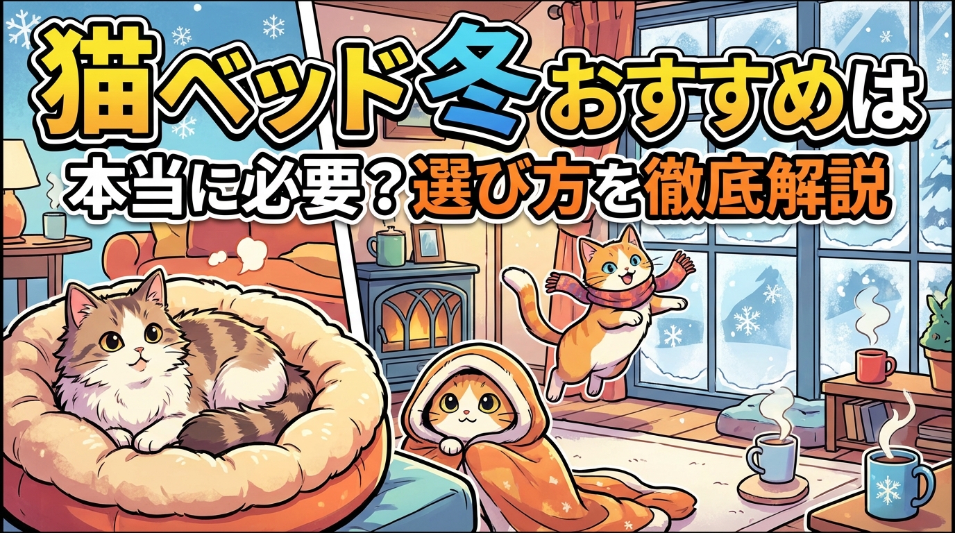 猫 ベッド 冬 おすすめは本当に必要？選び方を徹底解説