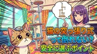 猫の突っ張り式キャットタワーって倒れない？安全に選ぶポイント