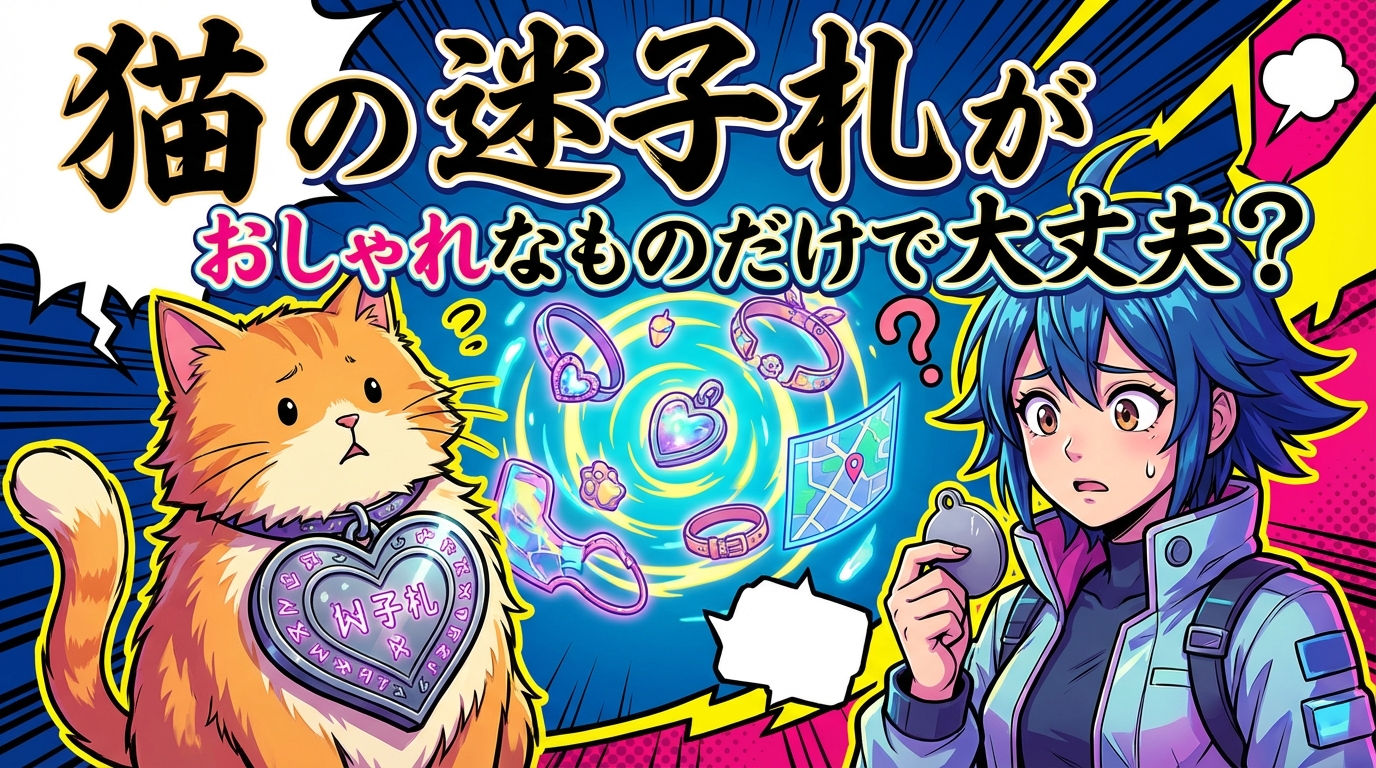猫の迷子札がおしゃれなものだけで大丈夫？