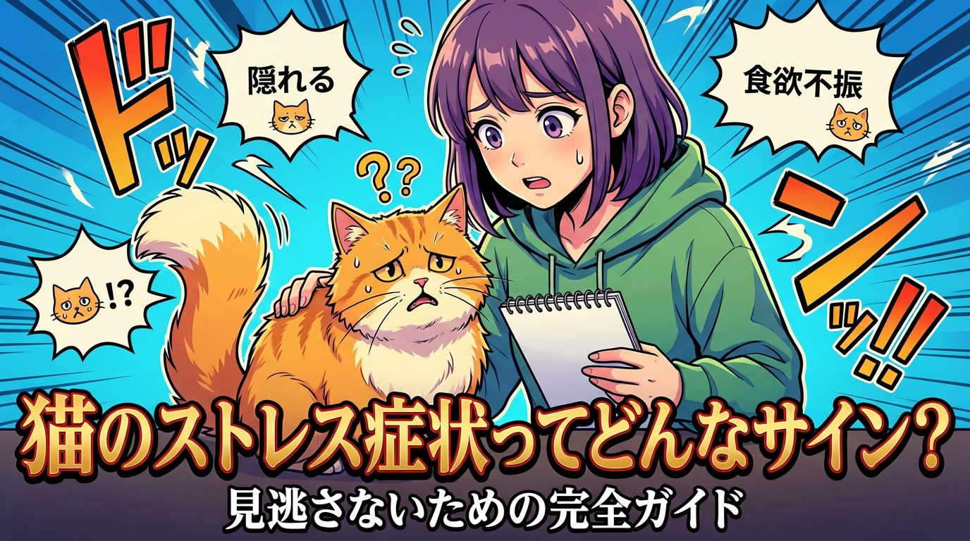 猫のストレス症状ってどんなサイン？見逃さないための完全ガイド