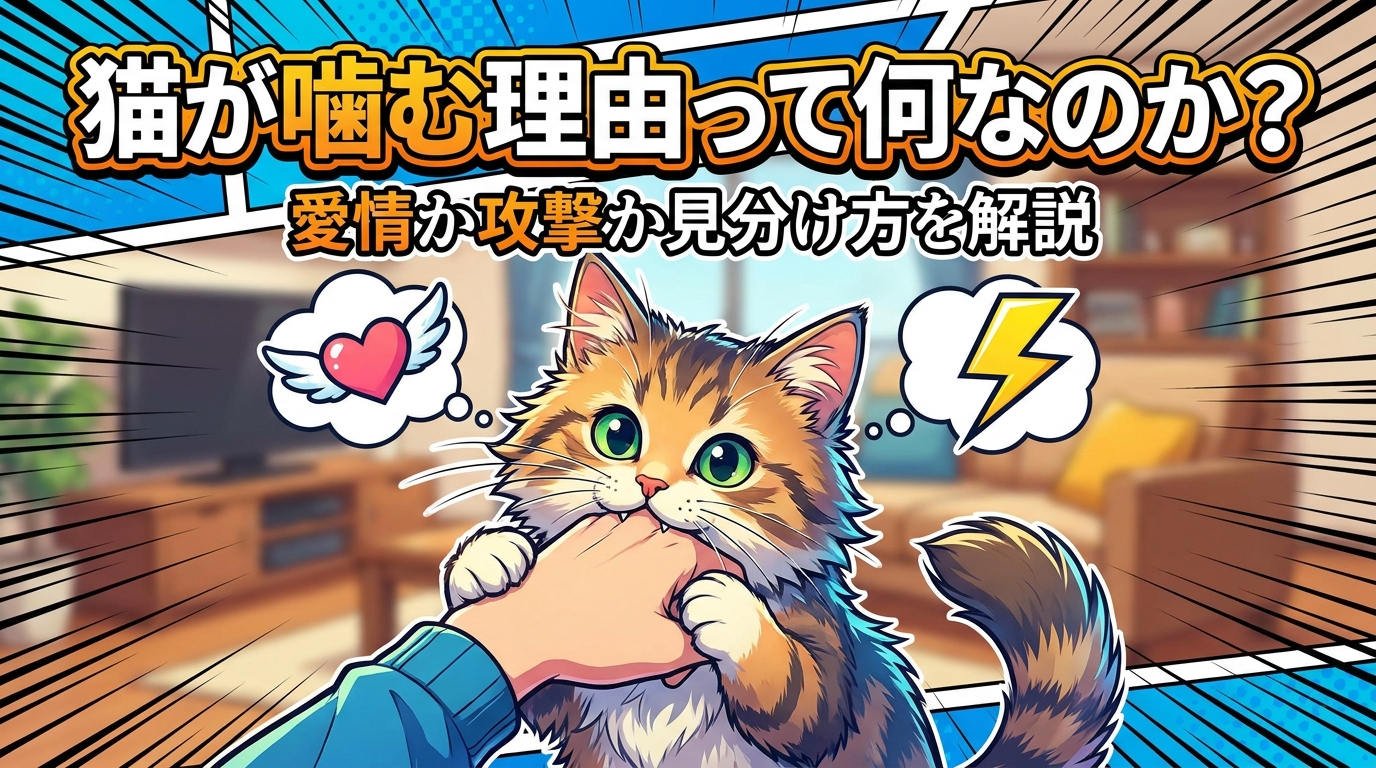 猫が噛む理由って何なのか？愛情か攻撃か見分け方を解説