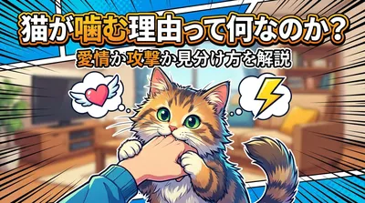 猫が噛む理由って何なのか？愛情か攻撃か見分け方を解説