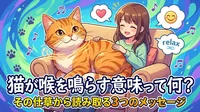 猫が喉を鳴らす意味って何？その仕草から読み取る3つのメッセージ