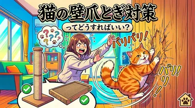 猫の壁爪とぎ対策ってどうすればいい？