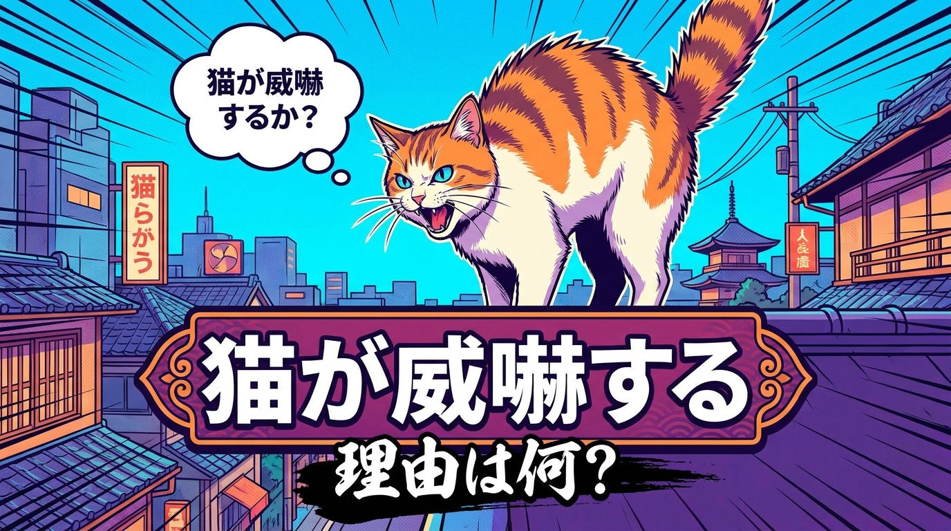 猫が威嚇する理由は何？