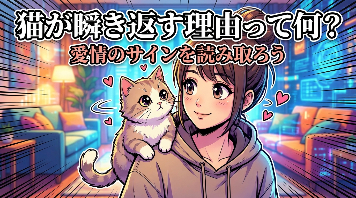 猫が瞬き返す理由って何？愛情のサインを読み取ろう