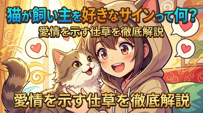 猫が飼い主を好きなサインって何？愛情を示す仕草を徹底解説