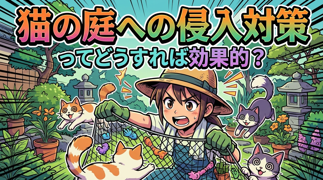 猫の庭への侵入対策ってどうすれば効果的？