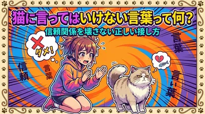 猫に言ってはいけない言葉って何？信頼関係を壊さない正しい接し方