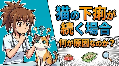 猫の下痢が続く場合、何が原因なのか？