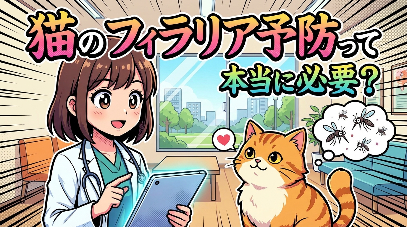 猫のフィラリア予防って本当に必要?