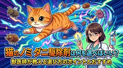 猫のノミ ダニ 駆除剤は何を選べばいい？