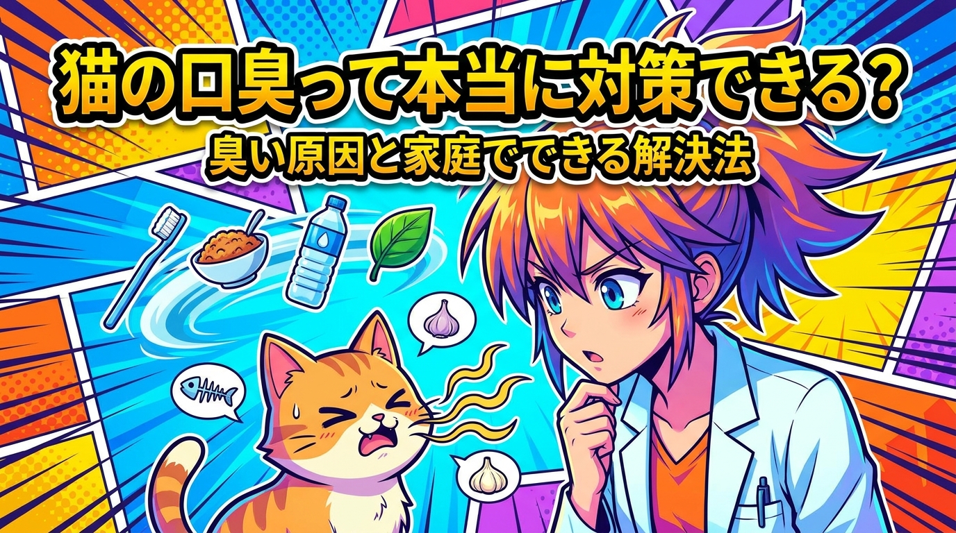 猫の口臭って本当に対策できる？臭い原因と家庭でできる解決法