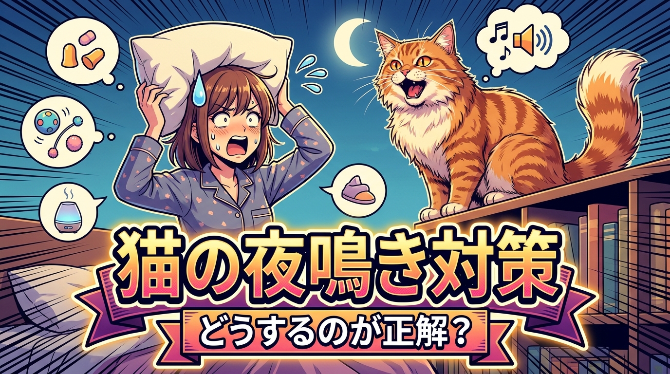 猫の夜鳴き対策ってどうするのが正解？