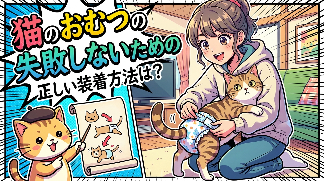 猫のおむつの使い方で失敗しないための正しい装着方法は？