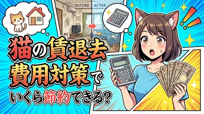 猫の賃貸退去費用対策でいくら節約できる？