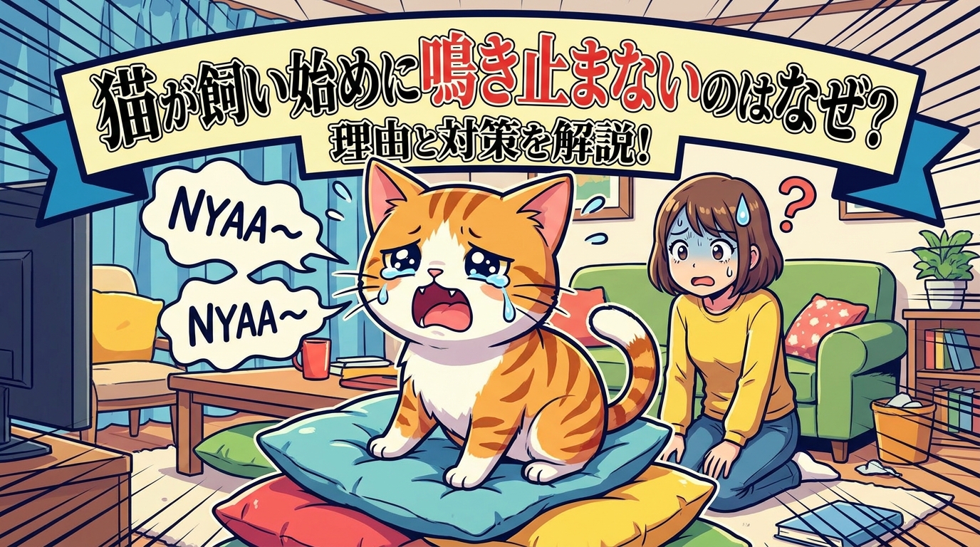 猫が飼い始めに鳴き止まないのはなぜ?