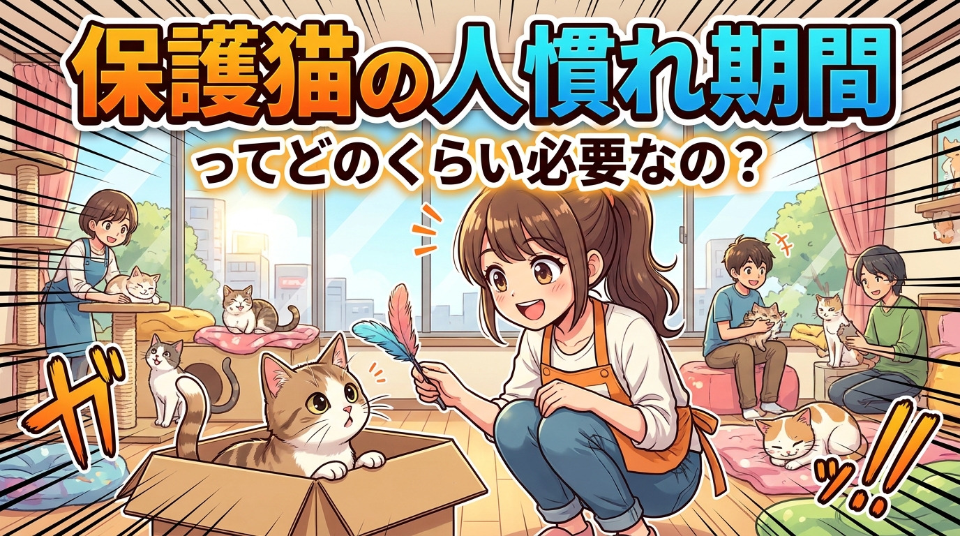 保護猫の人慣れ期間ってどのくらい必要なの?